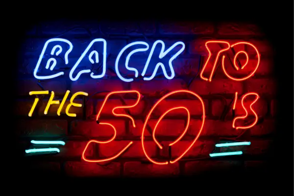 decoração anos 50