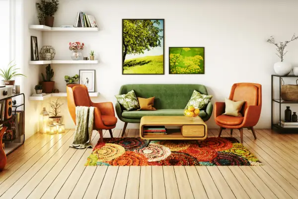 espírito anos 70 apartamento pequeno