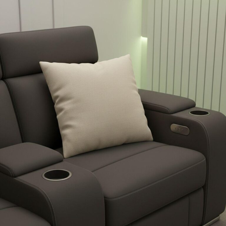 Almofada De Algodão Egípcio Para Sofá Retrátil De Cinema Em Casa