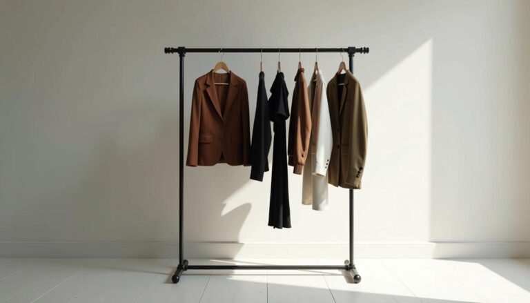 Mancebo de Ferro Minimalista para Closets de Solteiro Organizados