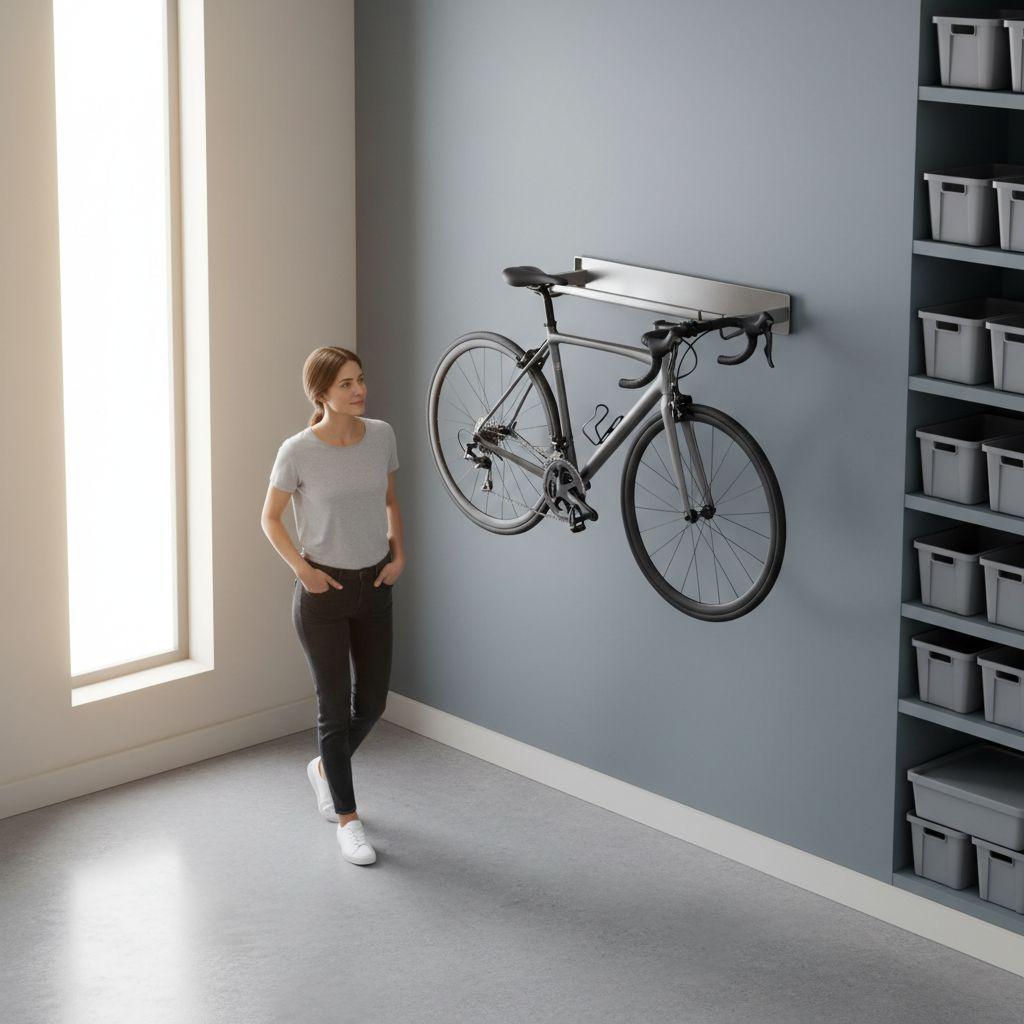 Suporte de Parede para Bicicleta em Aço — Solução para Garagem