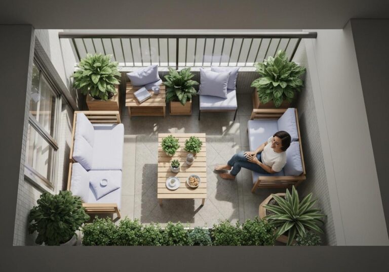 Varanda pequena simples: ideias práticas e elegantes