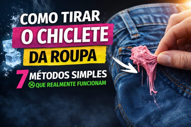 como tirar o chiclete da roupa