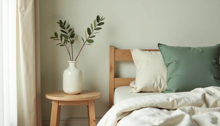 Decoração minimalista com madeira clara e linho — Guia prático