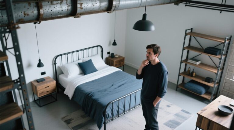 Móveis estilo industrial para quarto casal — Guia completo