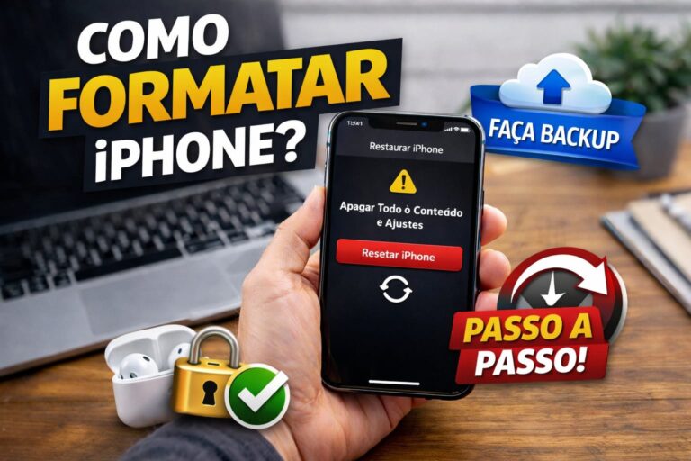 Como formatar iPhone com segurança passo a passo