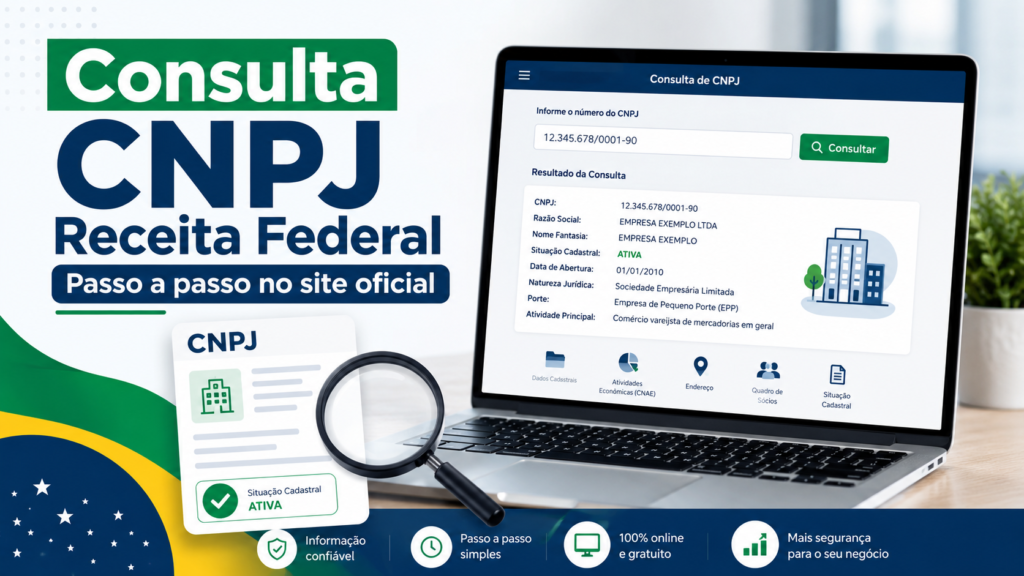consulta cnpj receita federal passo a passo no site oficial